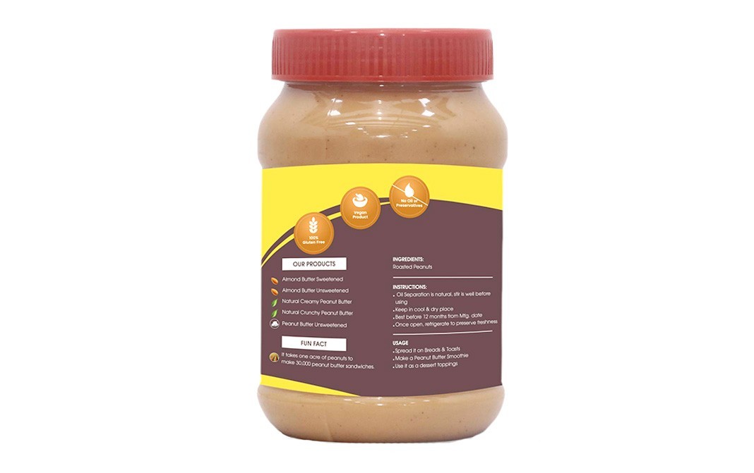 Gourmet Delicacy Natural Creamy Peanut Butter    Plastic Jar  14 kilogram